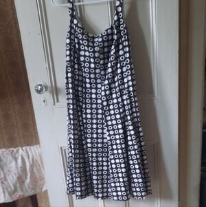 Stylish Brown and White Polka Dot Dress, Melanie Lyne Size 10